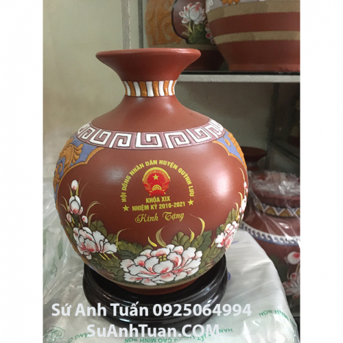 Bình hút lộc gốm in logo LOGO-25